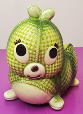 Green Anthropomorphic Whimsical Caterpillar Vintage Ardco Ceramic Planter C3041 picture