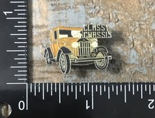 Vintage CLASSY CHASSIS ‘32 Ford 5-Window Coupe Automobile Car Lapel Hat Pin picture