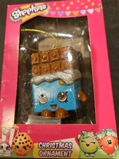 New Kurt Adler Shopkins Cheeky Chocolate Blow Mold Ornament Boxed w Box 2.5
