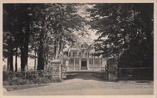 RPPC Cooperstown NY New York Main Street Lakelands Mansion Photo Postcard F27 picture
