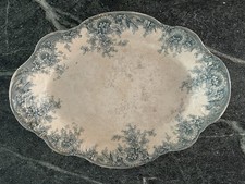Antique T&R BOOTE Waterloo Potteries 17x12 Platter picture