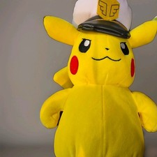 Captain Pikachu Plush Soft Toy with Captain's Hat Pokemon    picture