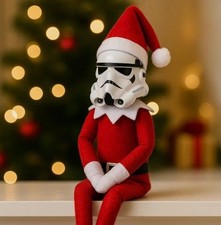 Festive Christmas Fan Collectible Holiday Decor Stormtrooper Ornament Elf Doll picture