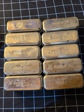 Original WWI U.S. Army Model of 1916 Bacon Ration Tins, Lot of 10 Orrs Hardware picture