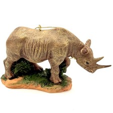 WWF Rhinoceros Figurine Statue Decor Wild Animal Collectible Ornament Wildlife  picture