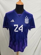 Adidas Away 2022 Argentina Football Shirt Number 24 Mens M picture