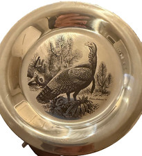 1973 SOLID STERLING SILVER- LIMITED EDITION- FRANKLIN MINT AMERICAN WILD TURKEY picture