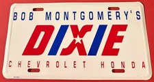 Bob Montgomery's Chevrolet Honda Dixie Booster License Plate Louisville Kentucky picture