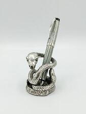 Jac Zagoory Designs Coiling Snake Pewter Full Size Pen Holder (PH01) picture