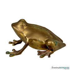 Vintage Traditional Brass Frog Sculpture - 6