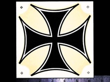 MALTESE Iron Cross - Orig. Vintage 60’s Racing Water Slide Decal Ed Roth NHRA 6