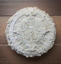 Vintage Mexican Aztec Sun Stone Heavyweight Mayan Calendar  picture