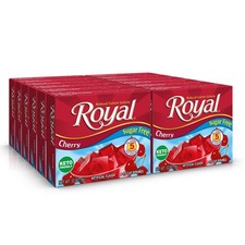 Royal Cherry Gelatin Dessert Mix, Sugar Free and Carb 0.32 ounce (Pack of 12) picture