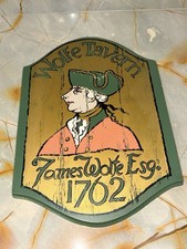 Rare Maskerteers 1965 James Wolfe Tavern Esg. 1762 Vintage Sign picture