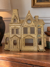 Vintage Syroco #9270 Gold Victorian Gothic House Picture Frame Haunted Halloween picture