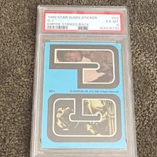 Topps 1980 Star Wars Sticker #53 Empire Strikes Back PSA 6 Cert 164438170 picture