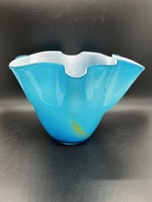 Rare MCM Venetian Fulvio Bianconi & Paolo Venini Cased Glass Fazzoletto Vase picture
