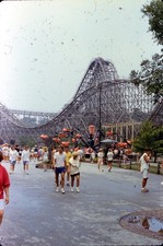 SL39 Slide 1980's Cedar Point Amusement Park Wooden Roller 749a picture