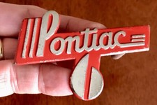 Original 1936 Pontiac ‘6’ Radiator Grille Emblem Badge Factory Paint FOX Co. USA picture