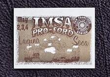 1987 IMSA Pro-Ford Camel GT Championship Laguna Seca Dash Plaque picture