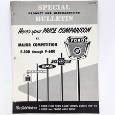 Original 1959 Ford Truck Major Competition Comp. Book Dealer Resource F100-F600 picture