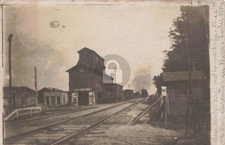Railroad Station, Riga MI Michigan RPPC Photo Postcard COPY picture
