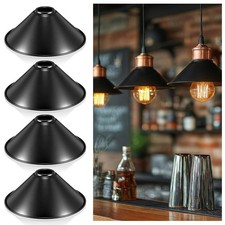 Retisee 4 Pcs Industrial Iron Lamp Shade, Industrial Vintage Metal Bulb Guard picture