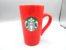 Starbucks Tall Red, Pink Inside Green Siren Logo Tea Coffee Mug 16 oz 2024 (49) picture