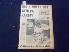 1959 JUNE 19 BOSTON AMERICAN NEWSPAPER - MICKEY MANTLE ARTICLE & PHOTO - NP 6237 picture