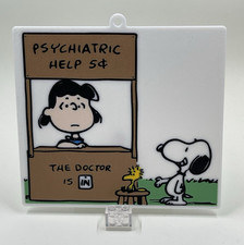 Peanuts Lucy Psychiatric Help 3D Printed, The Doctor is in sign, Therapy, Snoopy picture