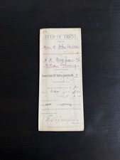 Abolitionist Frederick Douglass Signed Deed Washington DC 1884 picture