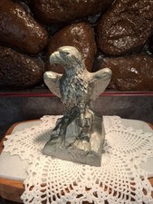Bald Eagle Piggy Bank Vintage Banthrico Paperweight Patina USA Collector picture