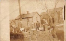 J84/ Lancaster Ohio RPPC Postcard c1910 Brick Pavers Road Construction 284 picture