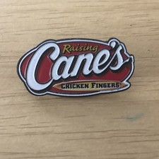 Raising Cane's Chicken Fingers Logo Collectible Metal Pinback Button picture