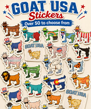 π¨SALEπ¨ π π Goat USA Stickers You pick Over 50 to choose from π π picture