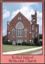W.L.D. Marion Chester, South Carolina SC Bethel United Methodist Church Postcard picture