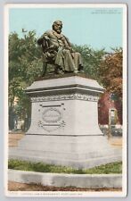 Portland Maine, Henry Wadsworth Longfellow Monument, Vintage Postcard picture
