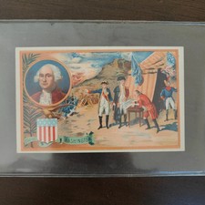 1890-1900 GEORGE WASHINGTON U.S. Presidents Beriot Trade Card Rare Back NICE picture