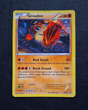 Pokemon Card Groudon Black Star Promo Cosmo Holo XY52 MP picture