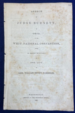 Antique 1839 William Henry Harrison Nomination Speech Whig Convention Book picture