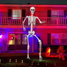 7.9Ft Giant Skeleton Life Size Human Bones with Movable Joints for Halloween Dec picture