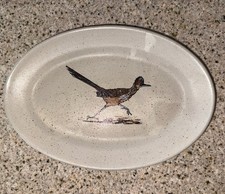 BEAUTIFUL Plate Roadrunner Vintage Serving Dish Hand Painted 60’s-70’s LQQK picture
