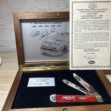 VINTAGE DALE EARNHARDT 1991 5-TIME CHAMPION CASE XX KNIFE picture