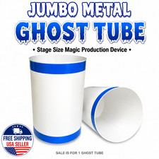JUMBO METAL GHOST TUBE Stage Magic Trick Silk Streamer Production Change Steel picture