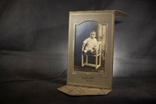 Wonderful Cabinet Card Photo Young Boy, Toddler Art Deco Card, Scranton PA picture
