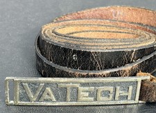 Vintage Virginia Polytechnic Institute VPI Brass Belt Buckle Virginia Tech picture