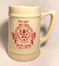 Vtg 1982 Fairfield Prep Senior Prom Ceramic Stein Mug Kambar Industries CT picture