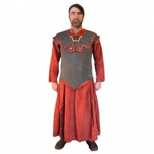 Roman Lorica Hamata Chainmail Shirt 6mm Riveted Mild Steel Roman Armor SCA LARP  picture