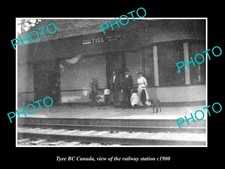Tyee Bc Canada The Railway Station c1900 Old Large Historic Photo picture