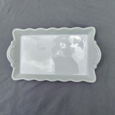 Porcelain Scalloped Edge Trinket Dish Japan Made picture